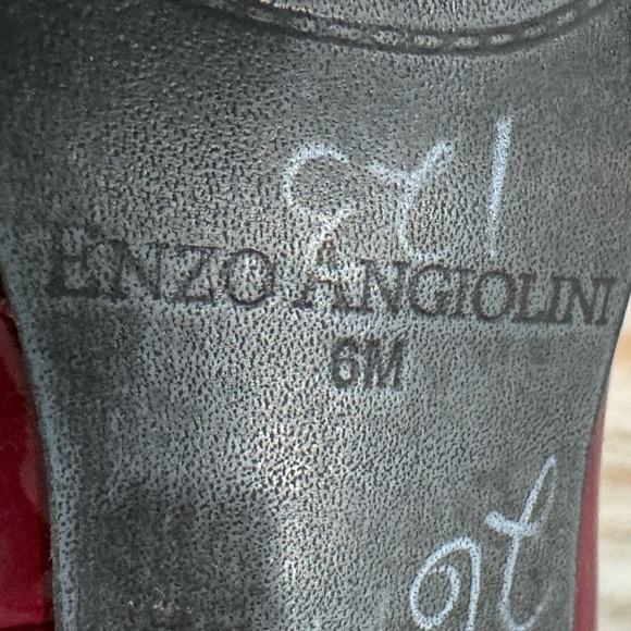 Enzo Angiolini High Heels Women’s Sz 6 Merlot Snake Skin Vegan Patent Leather - Picture 11 of 15